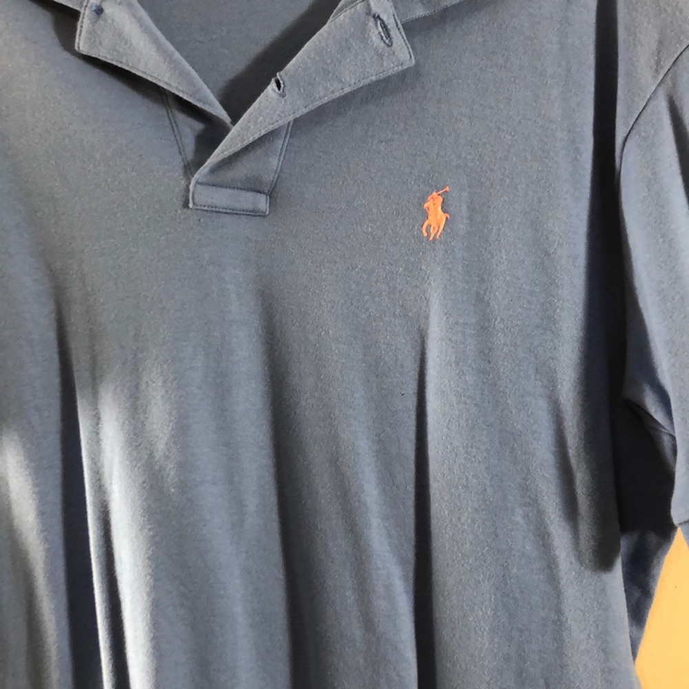 Polo Ralph Lauren Shirt Men’s Large Blue - Picture 2 of 4